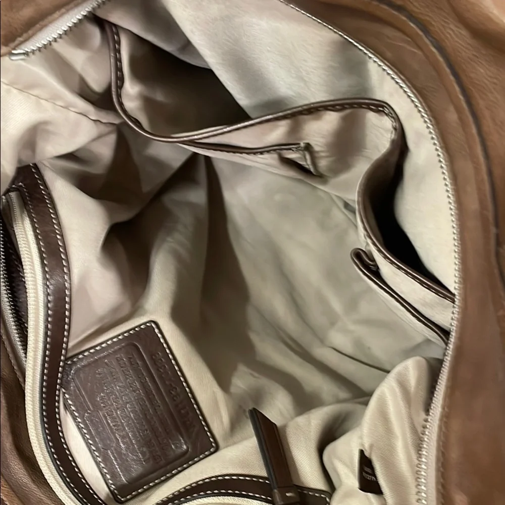 Coach Brown Leather Tote Bag - Picture 5 of 8